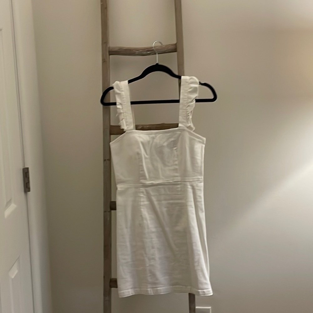 White Show Me Your Mumu Ruthie Size M Denim Dress